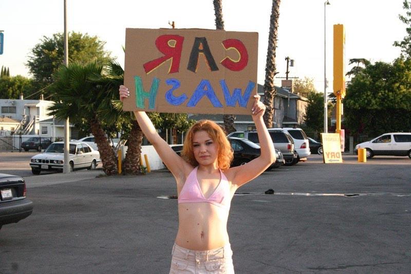 16P Cute redhead babe interracial gangbang fuck