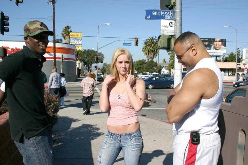 16P Petite blonde babe interracial gangabang sex