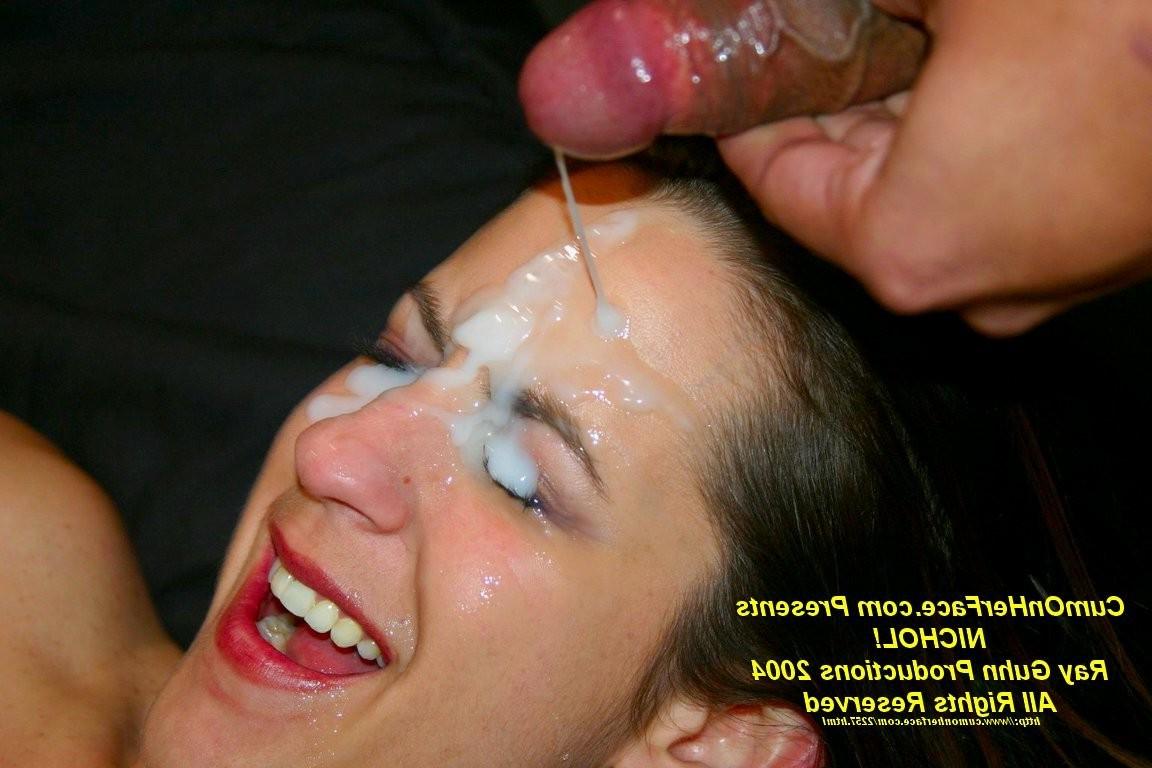 15P Young babe gets her face covered in thick loads of cum