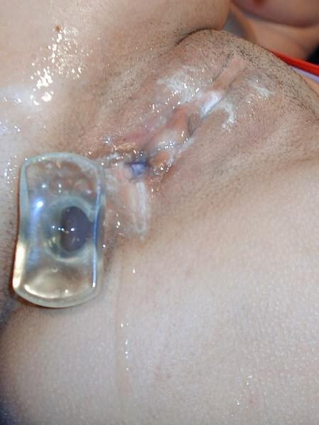 18P Pussy in soap foam dildo deep full in anal