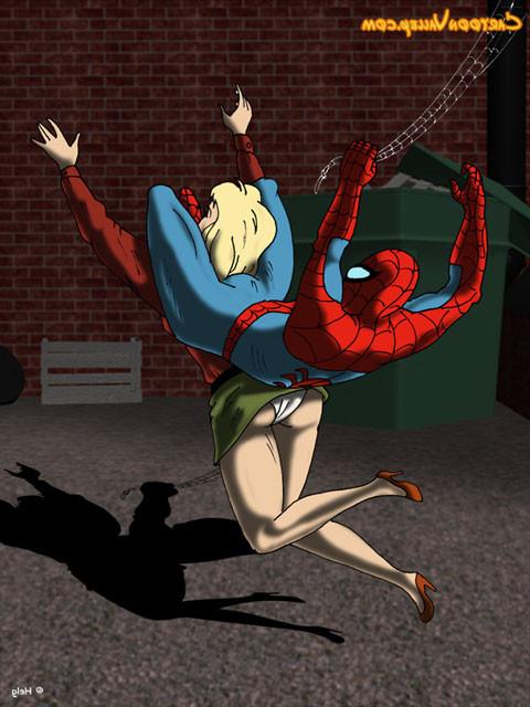 12P Horny Spidey banging Gwens wet pussy