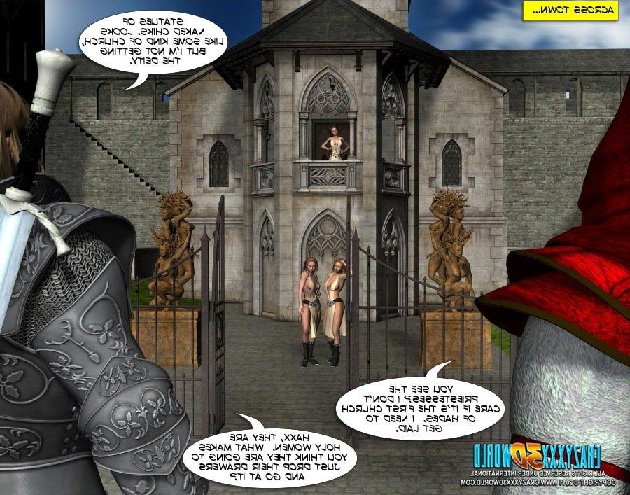 16P Five women and one man fucking in medieval world