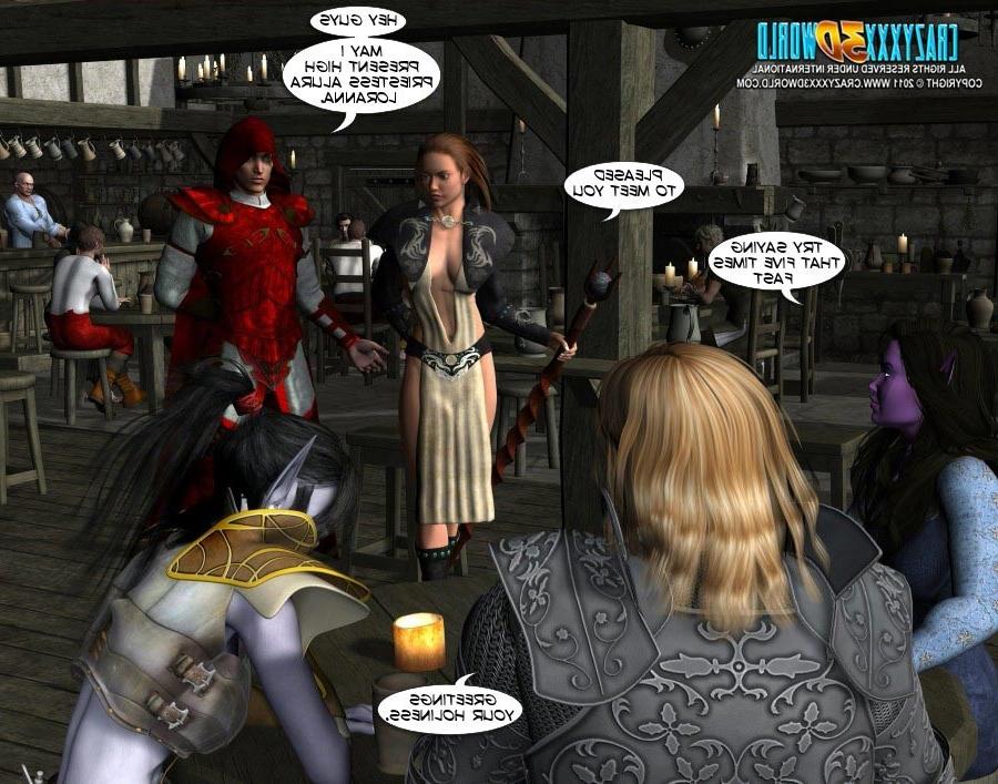 16P Five women and one man fucking in medieval world