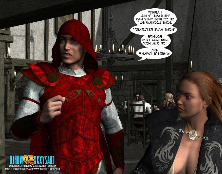 16P Five women and one man fucking in medieval world