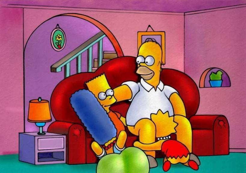 12P Messy Jessica gets naked and filled by horny Homer
