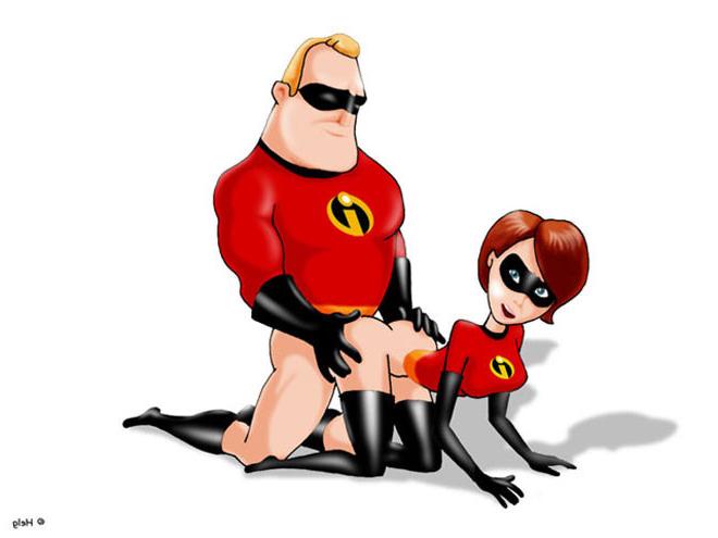 12P Elastigirl getting bound and giving a sloppy blowjob 