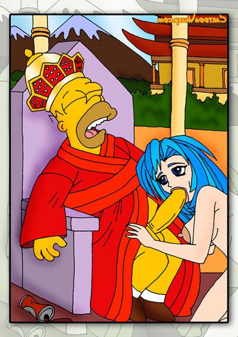 12P Whore Edna with tanned body getting banged by Homer