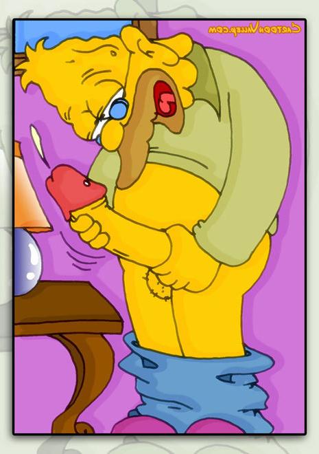 12P Whore Edna with tanned body getting banged by Homer