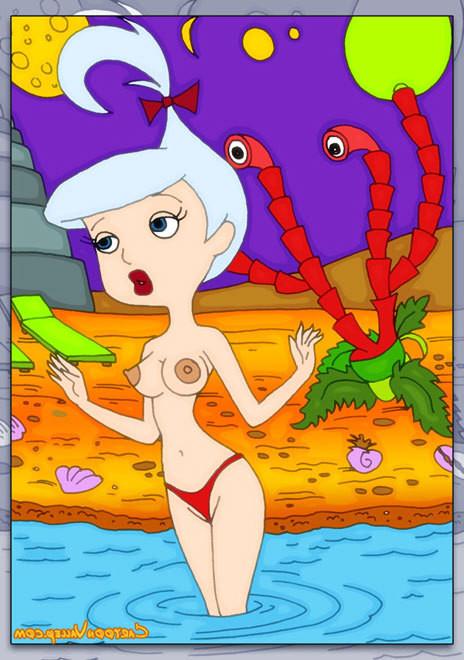 12P Innocent Judy Jetson with lissom body reaches climax