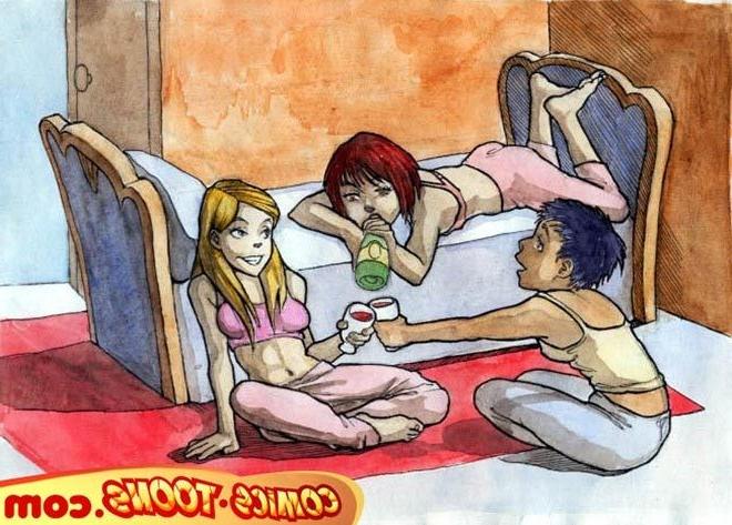 12P Innocent Will in tiny bikkini fucked by Caleb's dick