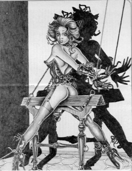15P pretty women bound with ropes and chains