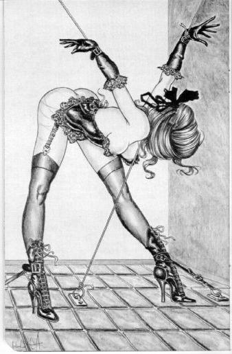 15P pretty women bound with ropes and chains