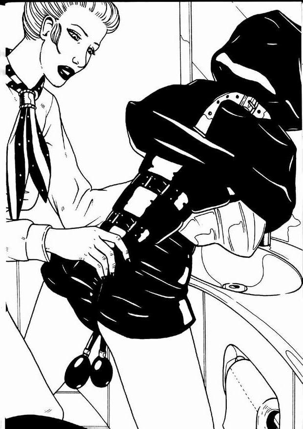 15P captured and bound at the Fetish Motel