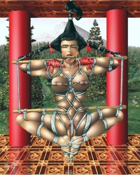 15P erotic female bondage artwork