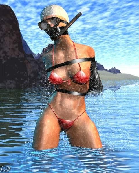 15P erotic female bondage artwork