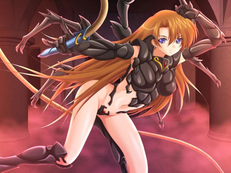 20P Submissive slaves with big breasts in a dark magical world