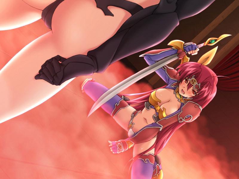20P Submissive slaves with big breasts in a dark magical world