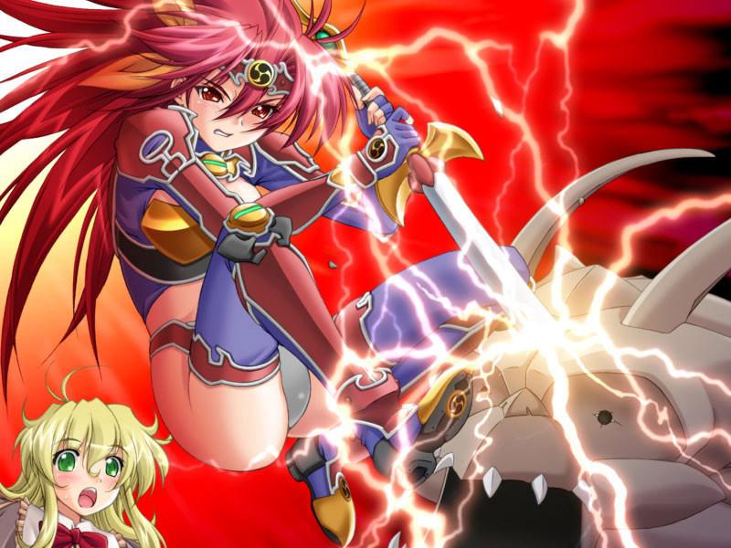 20P Submissive slaves with big breasts in a dark magical world