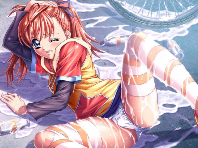 19P Sweet innocent hentai schoolgirls in sexy tight stockings