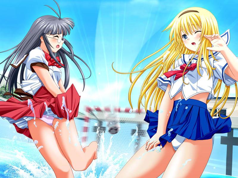 11P Submissive hentai schoolgirls in uniform love their big titties