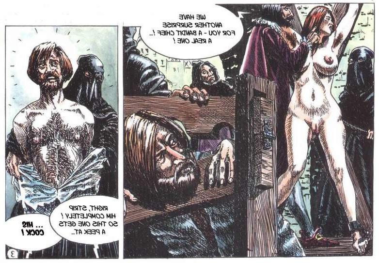 15P screaming redhead in medieval bdsm
