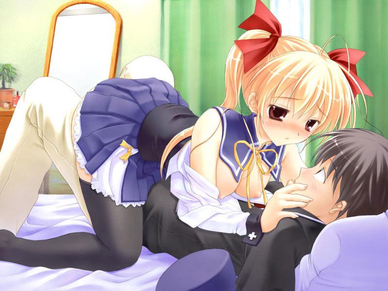 19P Young submissive hentai schoolgirls in skirts and stockings