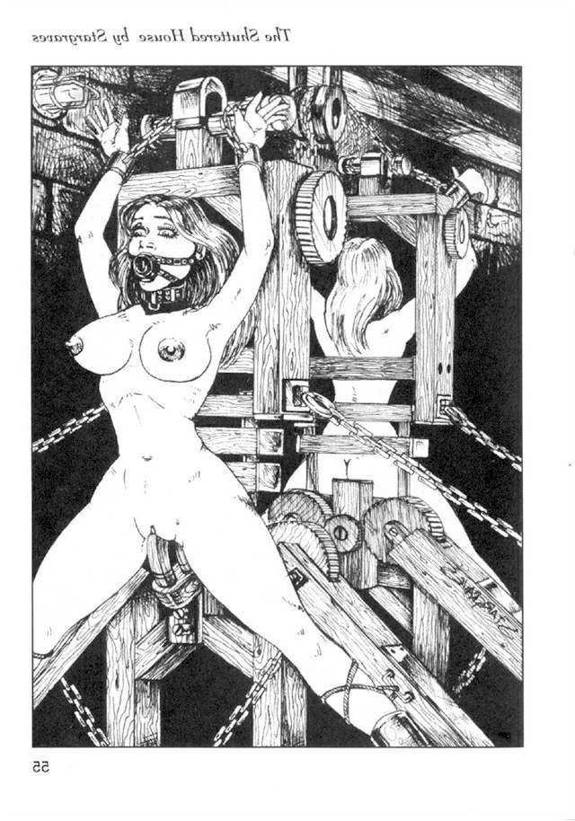 15P big breast women in extreme bondage art