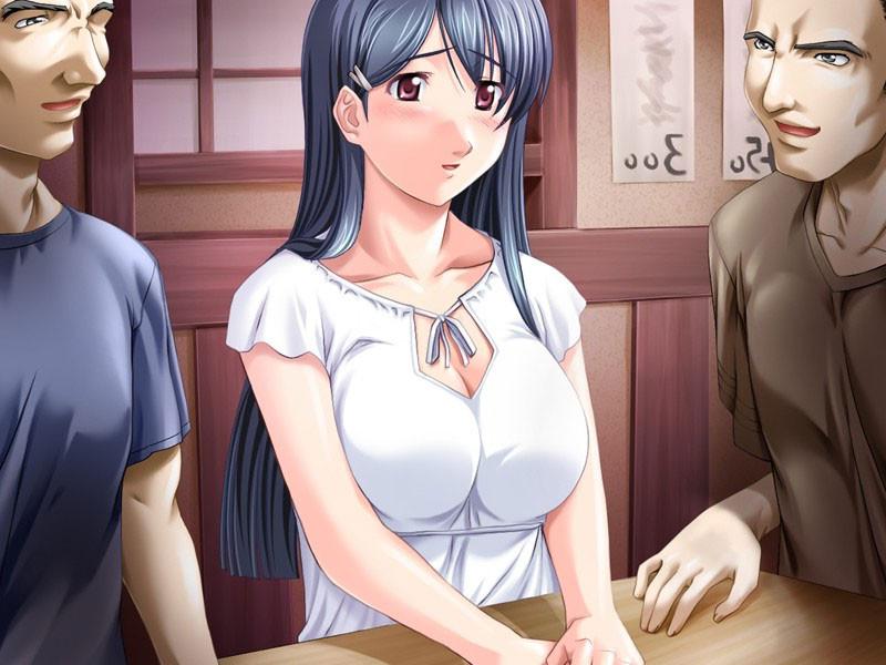 20P Bad men force a young busty hentai wife to swallow cum