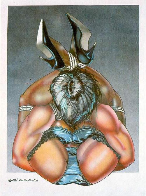 15P extreme erotic contortion bondage art