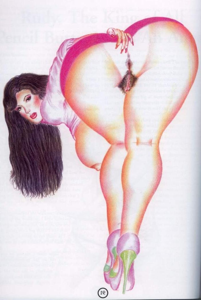 15P erotic artworks of the largests round asses