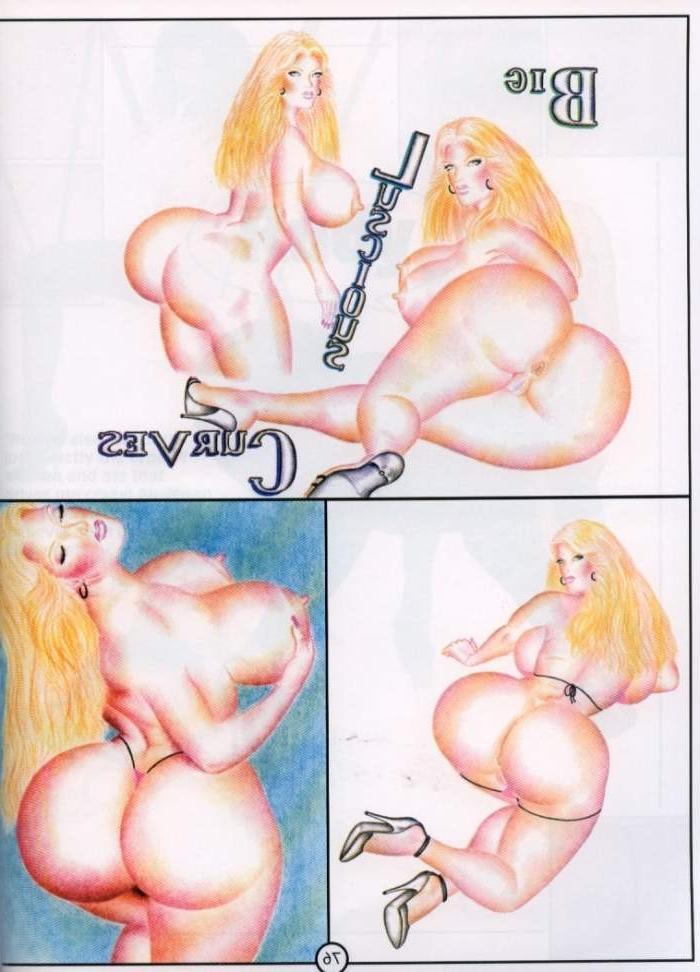 15P erotic artworks of the largests round asses