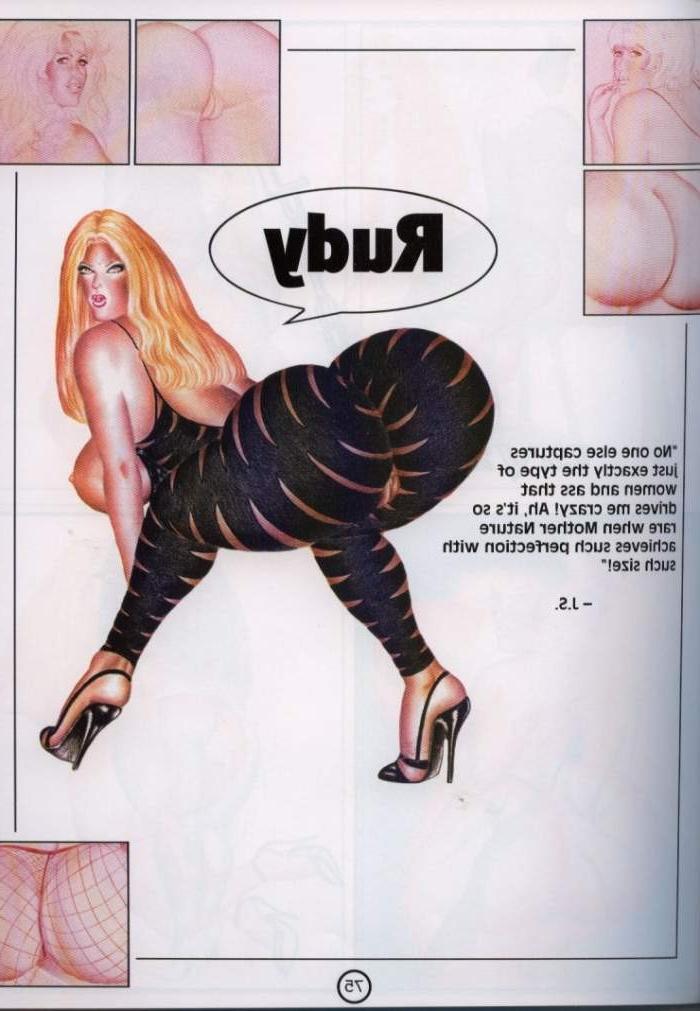 15P erotic artworks of the largests round asses