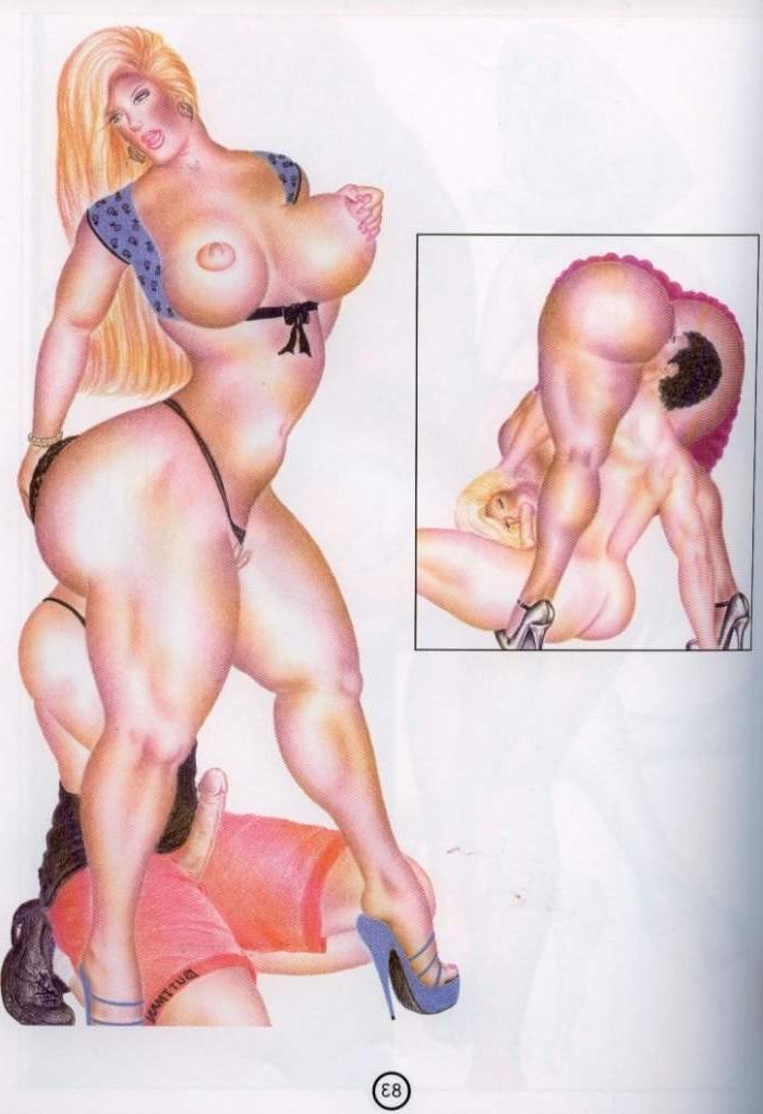 15P erotic artworks of the largests round asses
