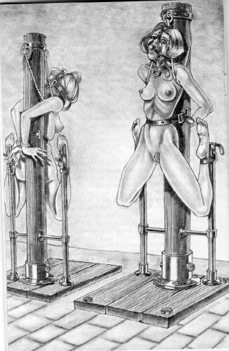 15P thin blonde women in extreme fetish art