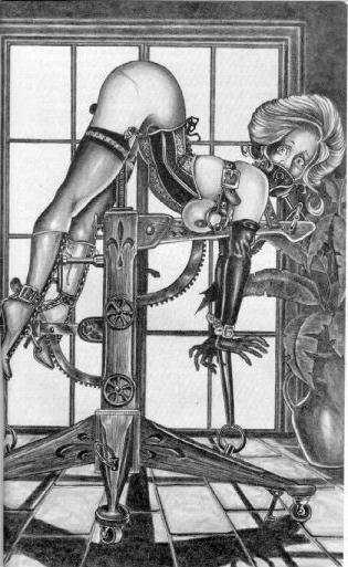 15P thin blonde women in extreme fetish art
