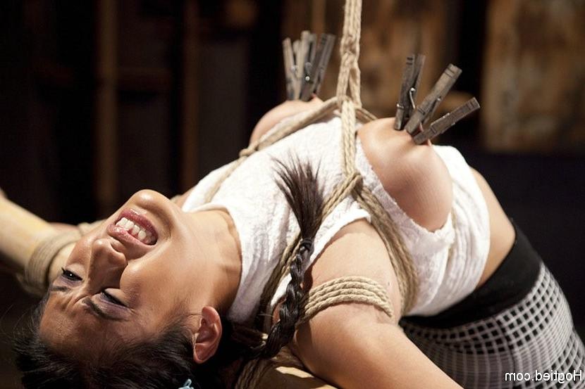17P Mia Li busty asian schoolgirl is bound in rope and toyed to orgasm