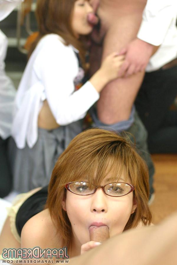 16P Group fuckfest with the horny teacher and students