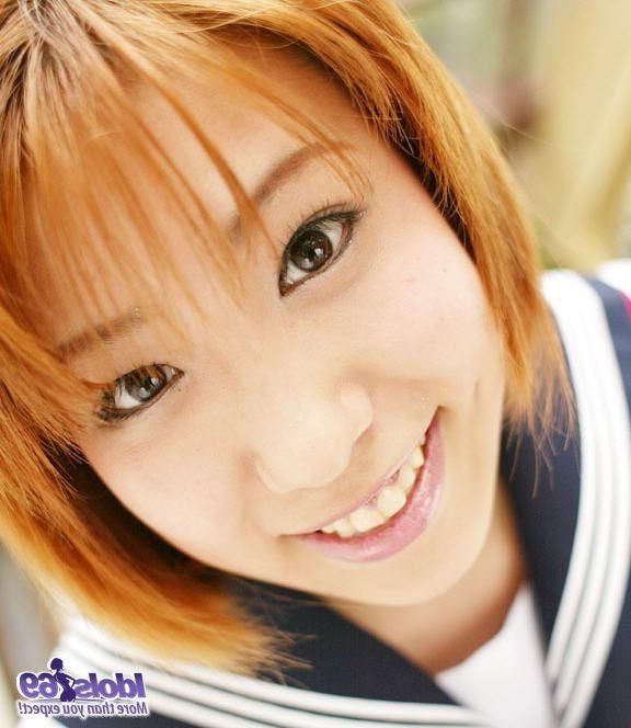 16P Yuri is a slutty Asian student who shows off