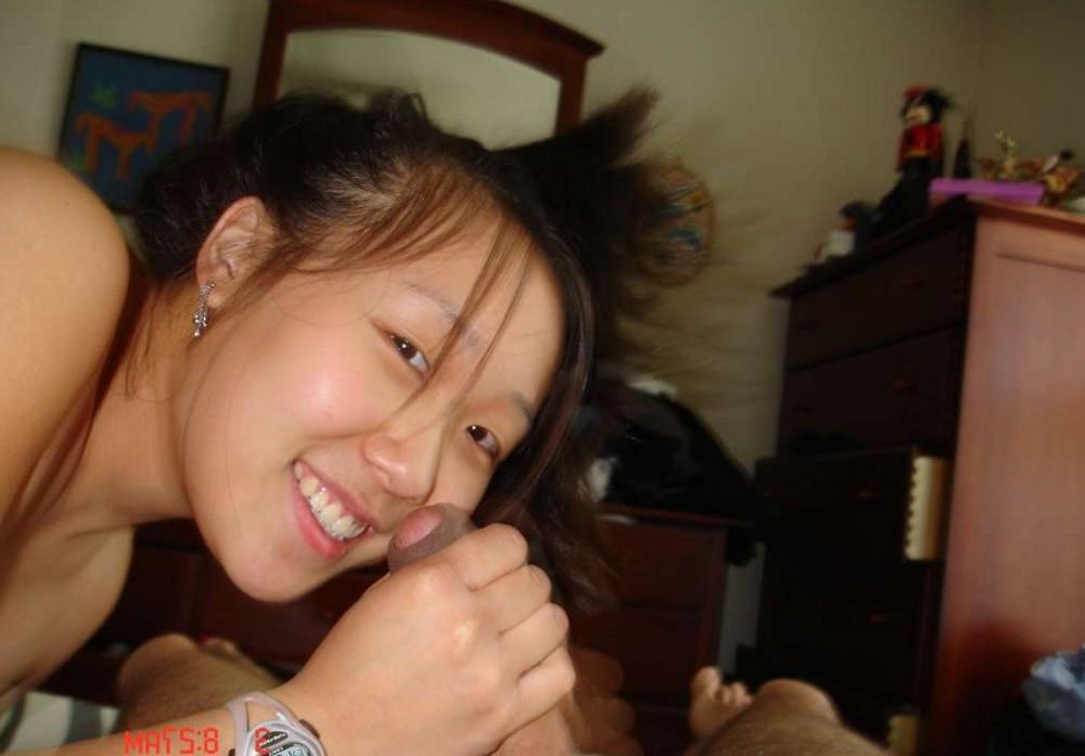 16P Asian cutie slides off her lacey panties for a doggie banging