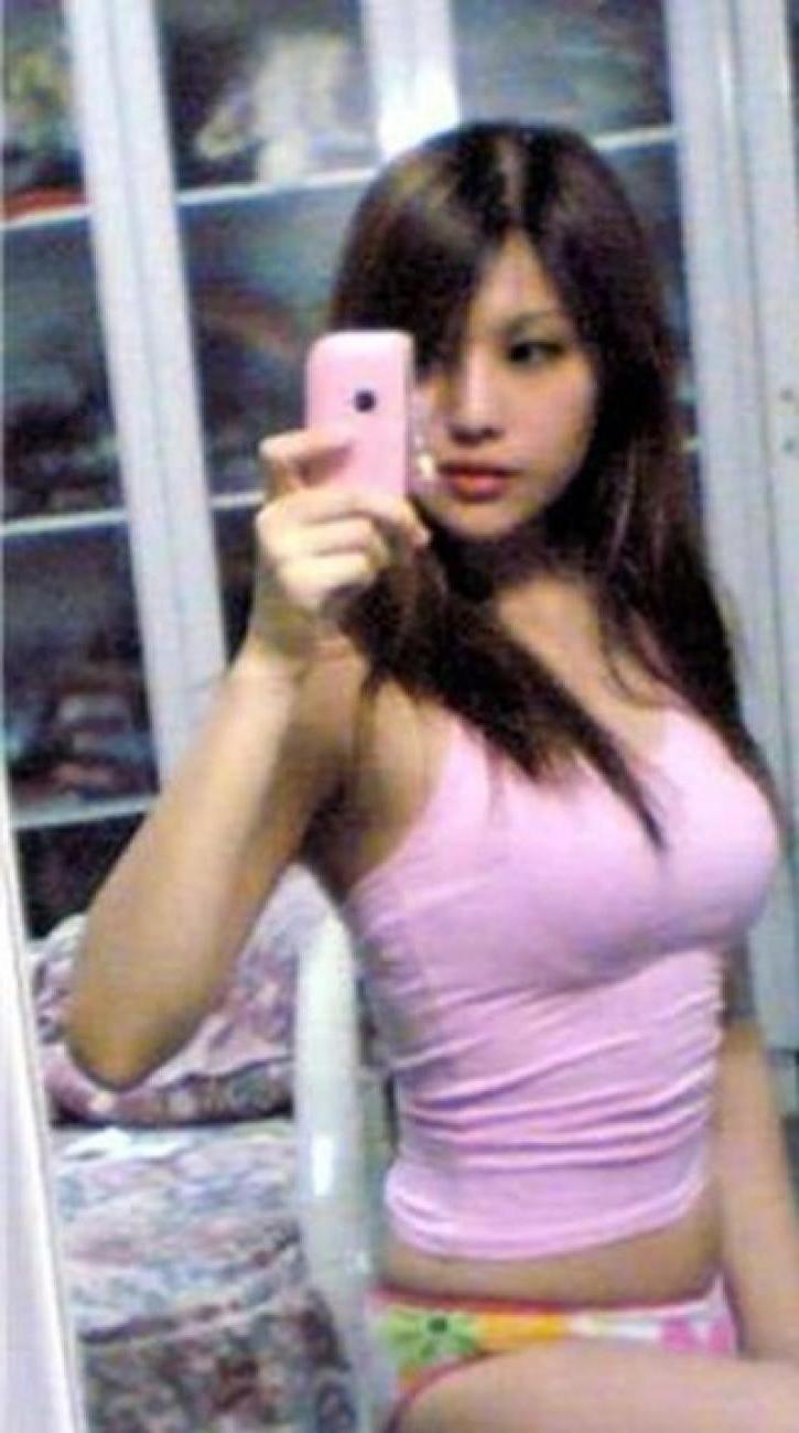 16P Asian cutie slides off her lacey panties for a doggie banging