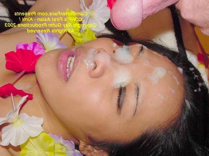 16P Asian girl group messy facial