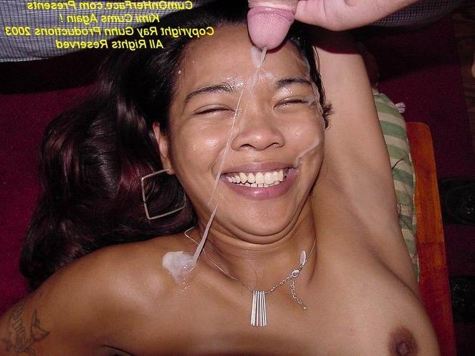16P Asian girl messy facial