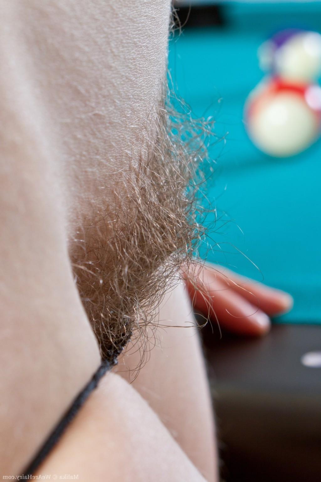 16P Malika struts her stuff on the pool table