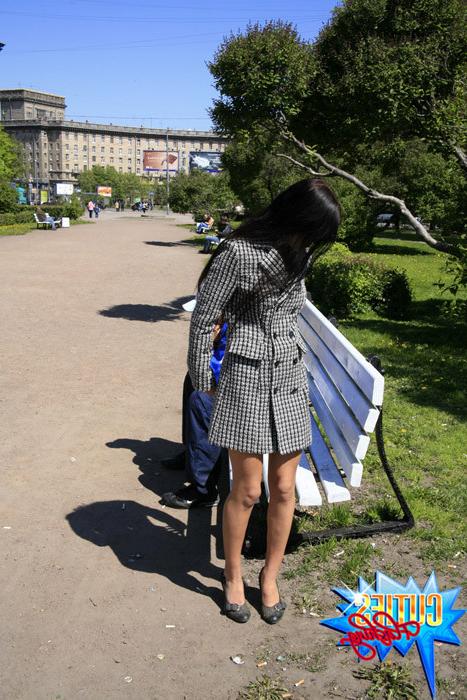 16P Exhibitionist strips next to lucky passer-by