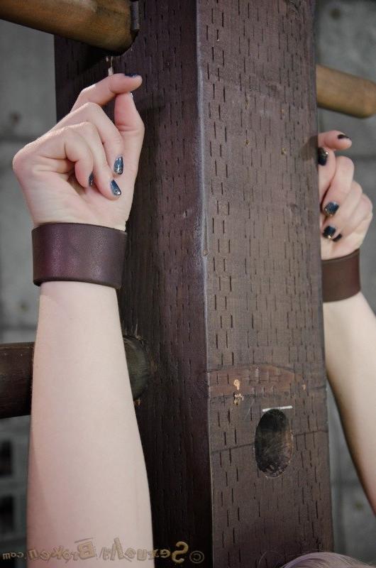 16P Ella Nova is rope bound and fucked at both ends