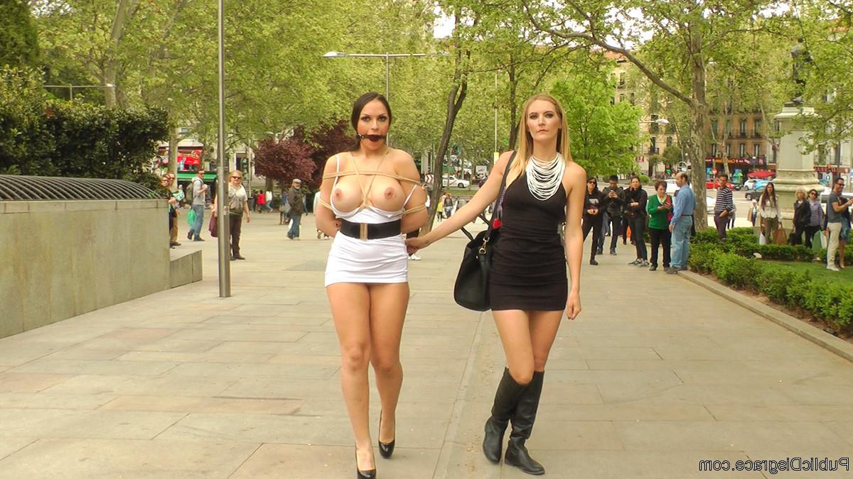 12P Big Tit Spanish Supermodel Bound &amp;amp; Dragged Through Madrid City Center!