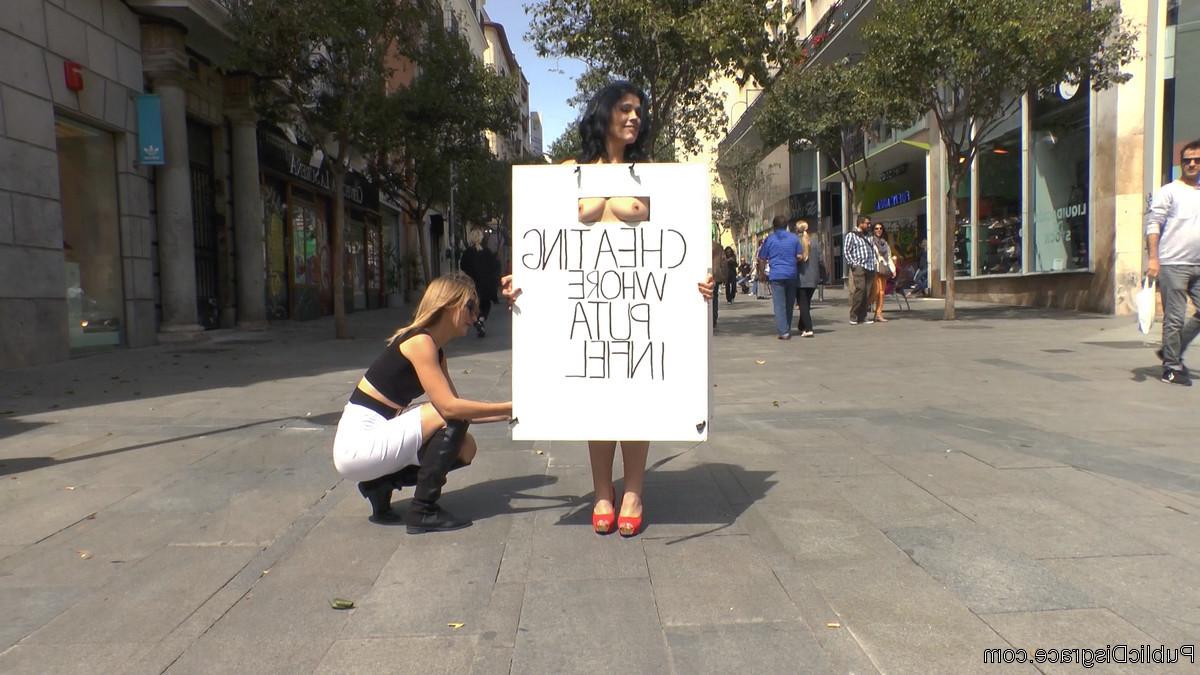 20P Unfaithful slut paraded naked through the streets where husband's coworkers shop