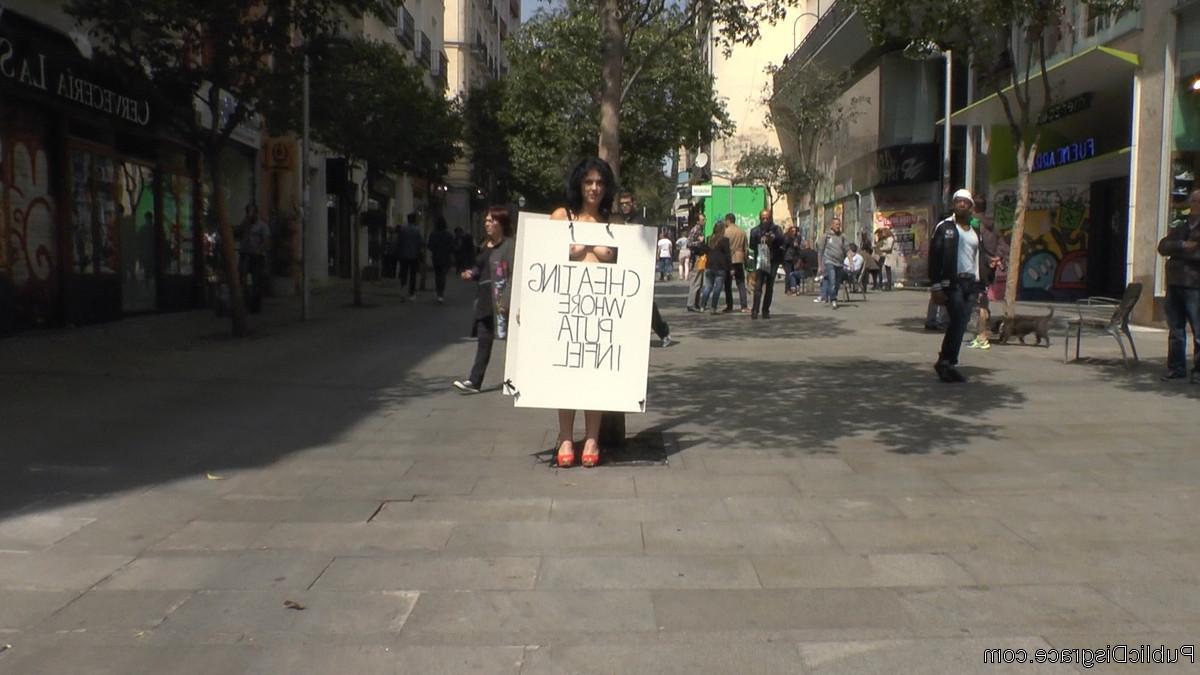 20P Unfaithful slut paraded naked through the streets where husband's coworkers shop