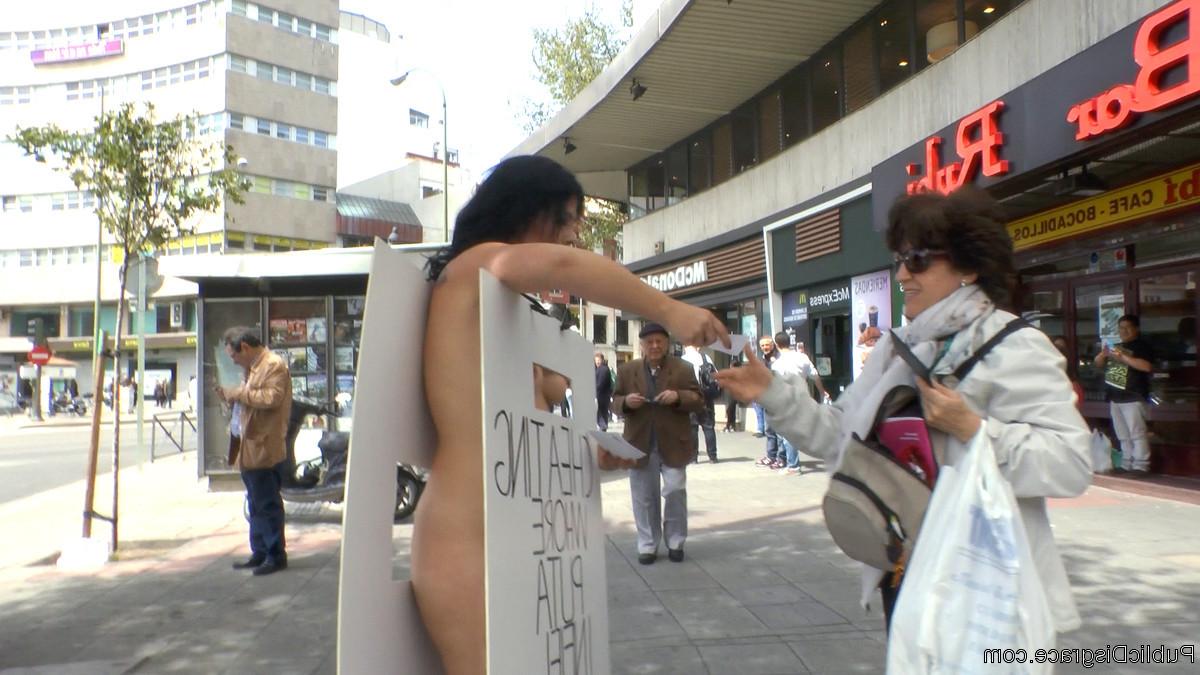 20P Unfaithful slut paraded naked through the streets where husband's coworkers shop