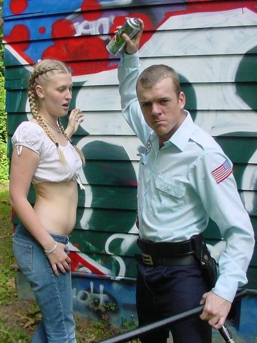 15P Innocent sexy victim of mad policeman